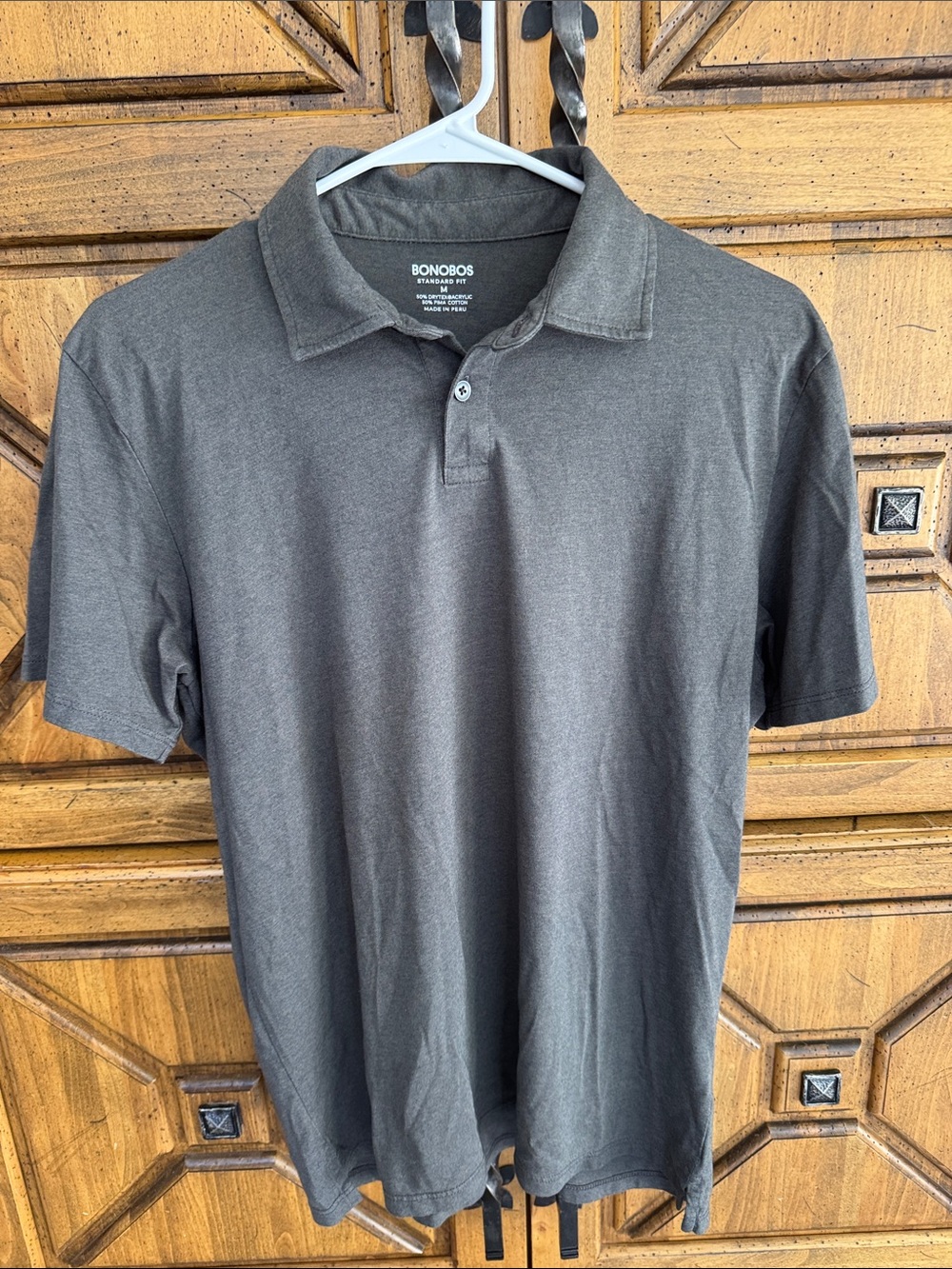 Bonobos Men's Charcoal Polo Shirt Size M
